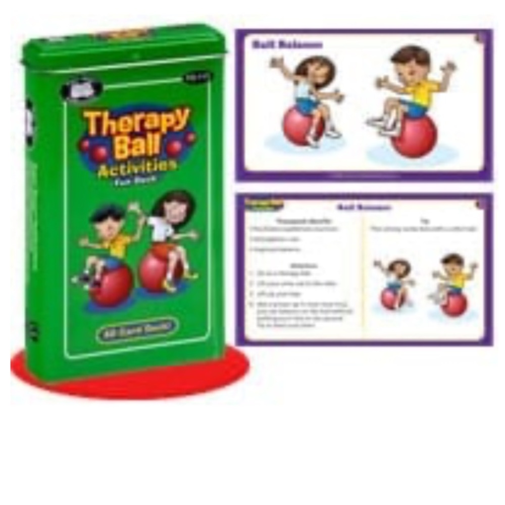 Therapy ball activities fun deck